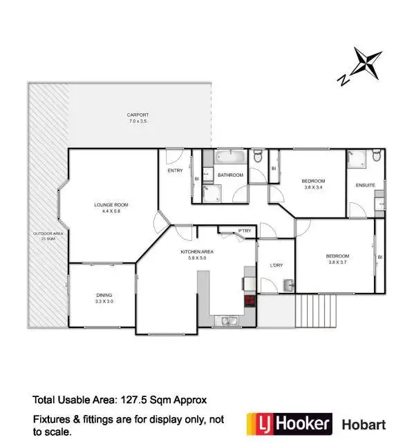 Floorplan of Homely house listing, 6 Fairway Drive, Kingston TAS 7050