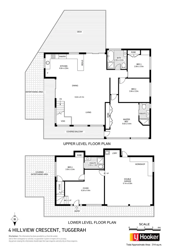 Floorplan of Homely house listing, 4 Hillview Crescent, Tuggerah NSW 2259