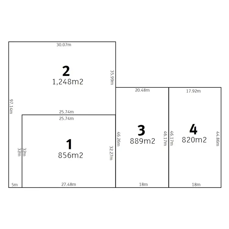 Floorplan of Homely land listing, Lot 1/ Hutchinson Road, Gawler East SA 5118