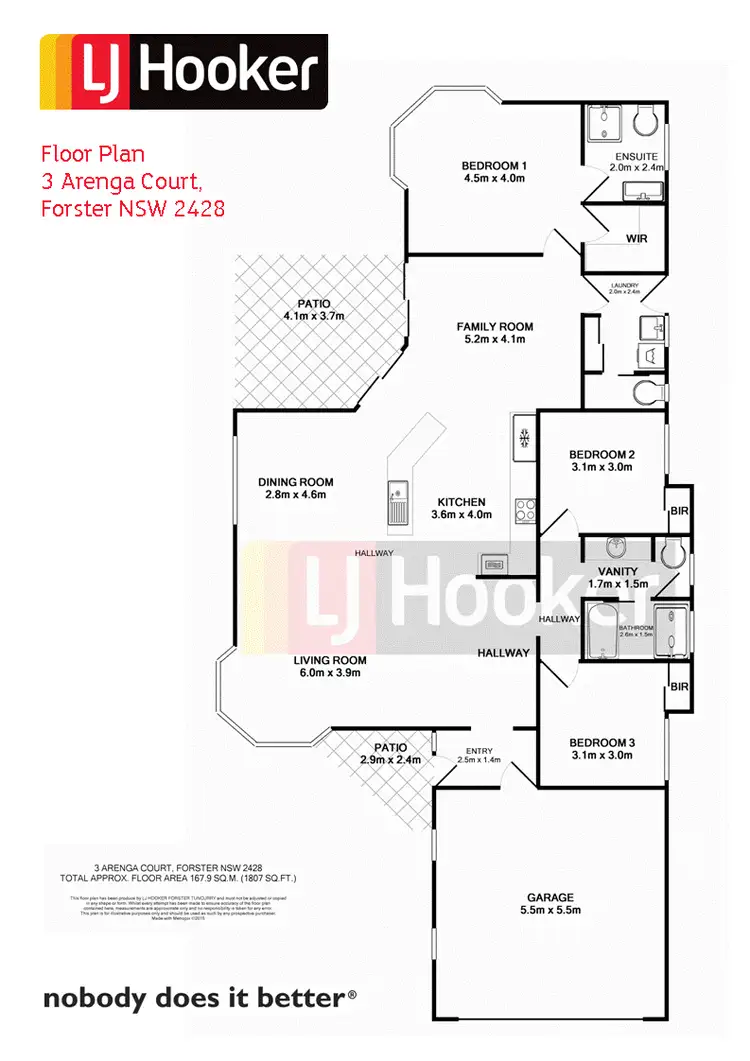 Floorplan of Homely house listing, 3 Arenga Court, Forster NSW 2428
