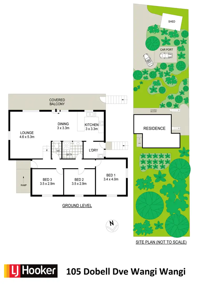 Floorplan of Homely house listing, 105 Dobell Drive, Wangi Wangi NSW 2267