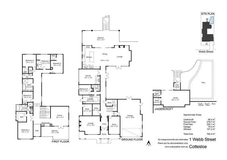 Floorplan of Homely house listing, 1 Webb Street, Cottesloe WA 6011