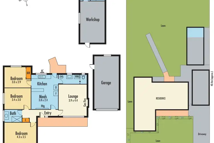 Floorplan of Homely house listing, 21 Frederick Street, Dandenong VIC 3175