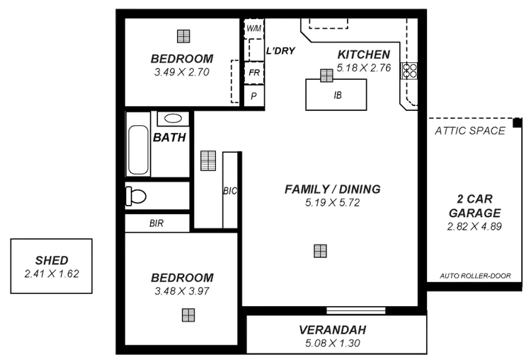 Floorplan of Homely unit listing, 11/1 East Street, Magill SA 5072
