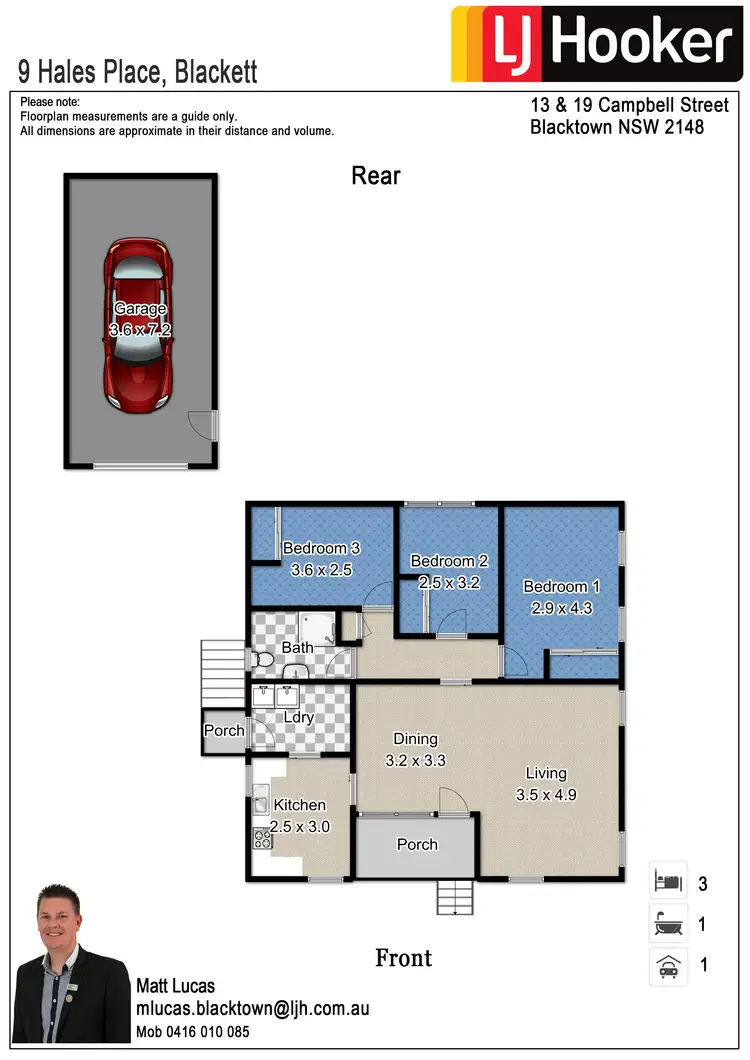 Floorplan of Homely house listing, 9 Hales Places, Blackett NSW 2770