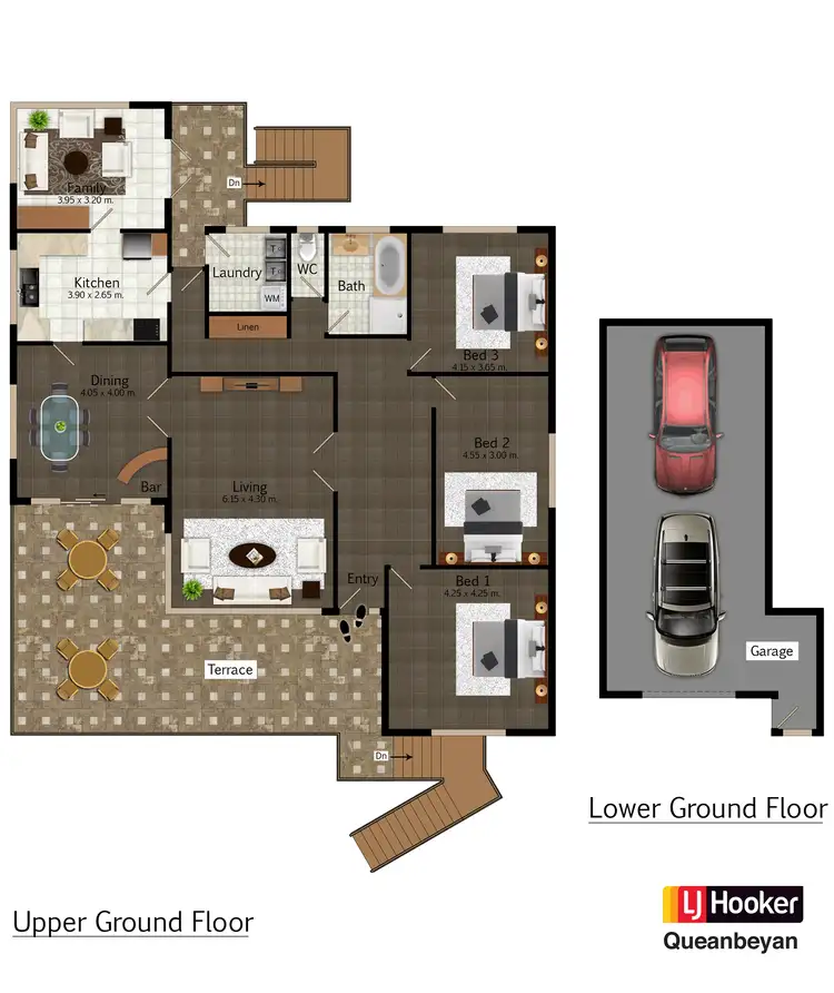 Floorplan of Homely semi-detached listing, 52 Crest Road, Queanbeyan NSW 2620