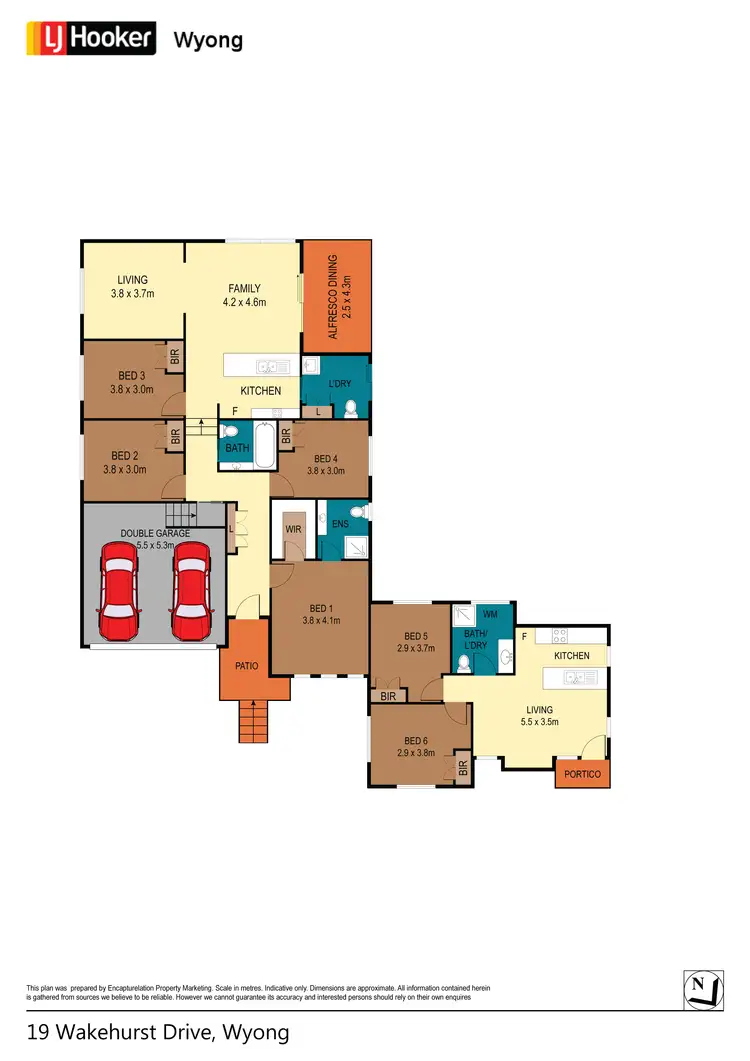 Floorplan of Homely house listing, 19 & 19a Wakehurst Drive, Wyong NSW 2259