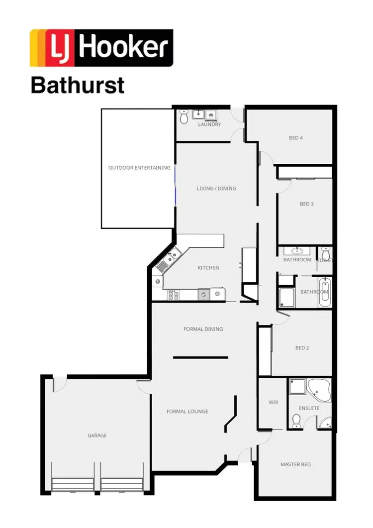 Floorplan of Homely house listing, 5 Barker Circuit, Kelso NSW 2795