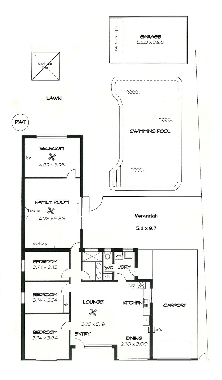 Floorplan of Homely house listing, 4 Brooklyn Terrace, North Haven SA 5018