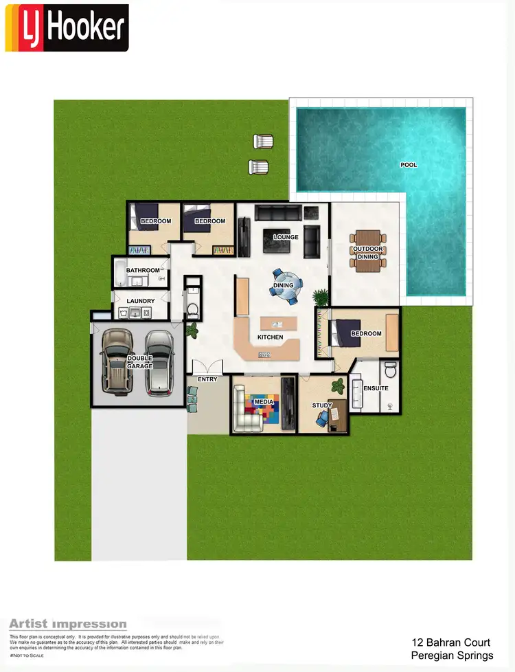 Floorplan of Homely house listing, 12 Bahran Court, Peregian Springs QLD 4573