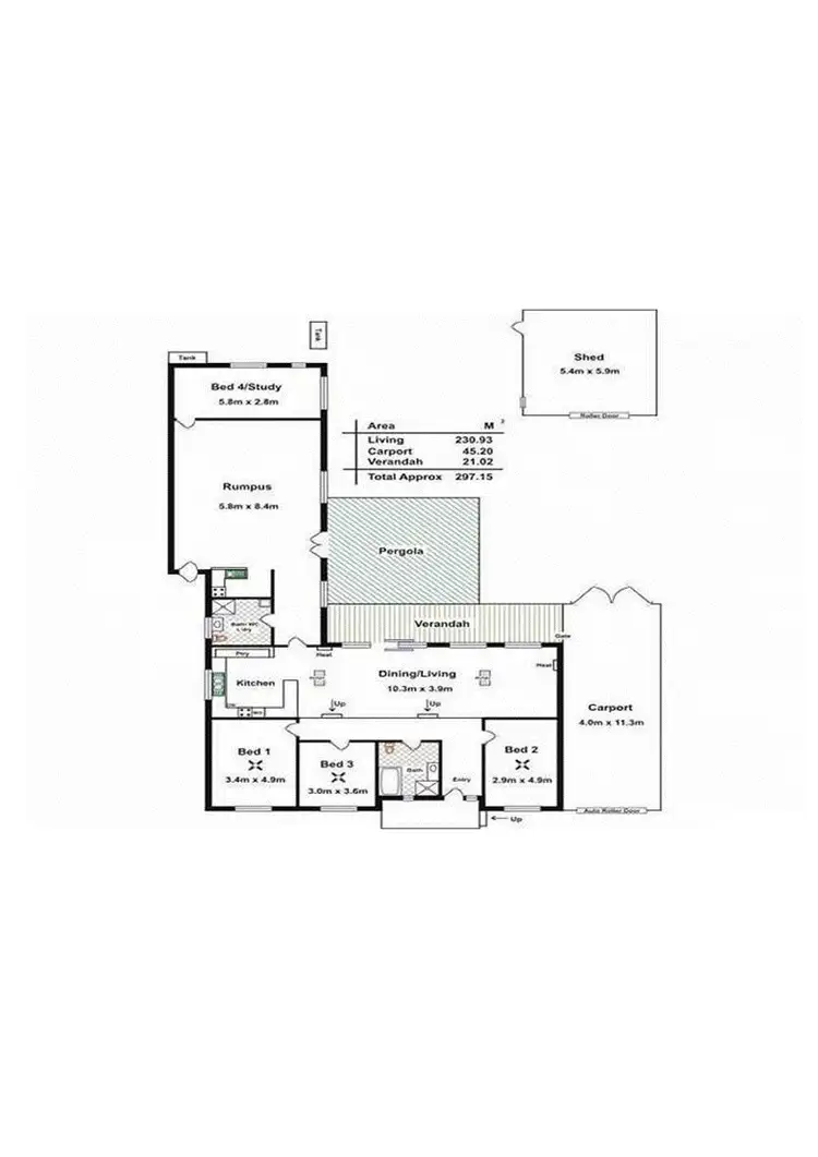 Floorplan of Homely house listing, 5 Honeysuckle Drive, Hope Valley SA 5090