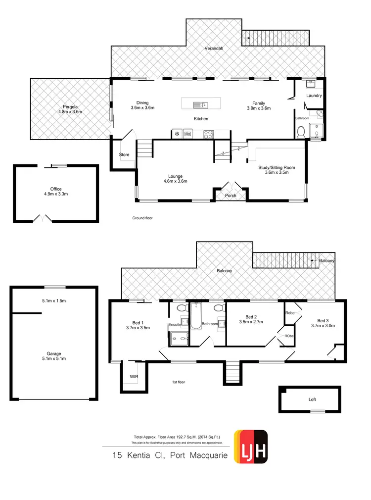 Floorplan of Homely house listing, 15 Kentia Close, Port Macquarie NSW 2444
