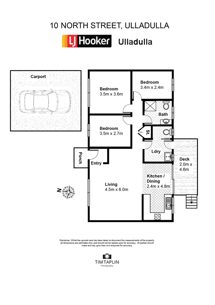 Floorplan of Homely house listing, 10 North Street, Ulladulla NSW 2539