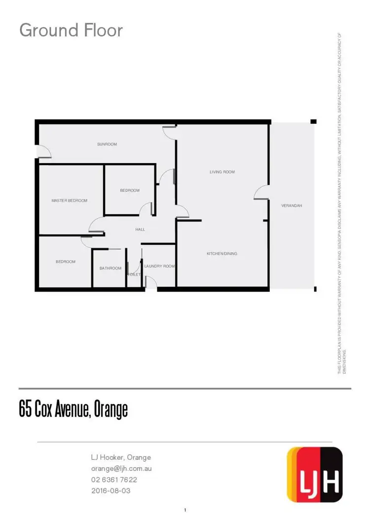 Floorplan of Homely house listing, 65 Cox Avenue, Orange NSW 2800