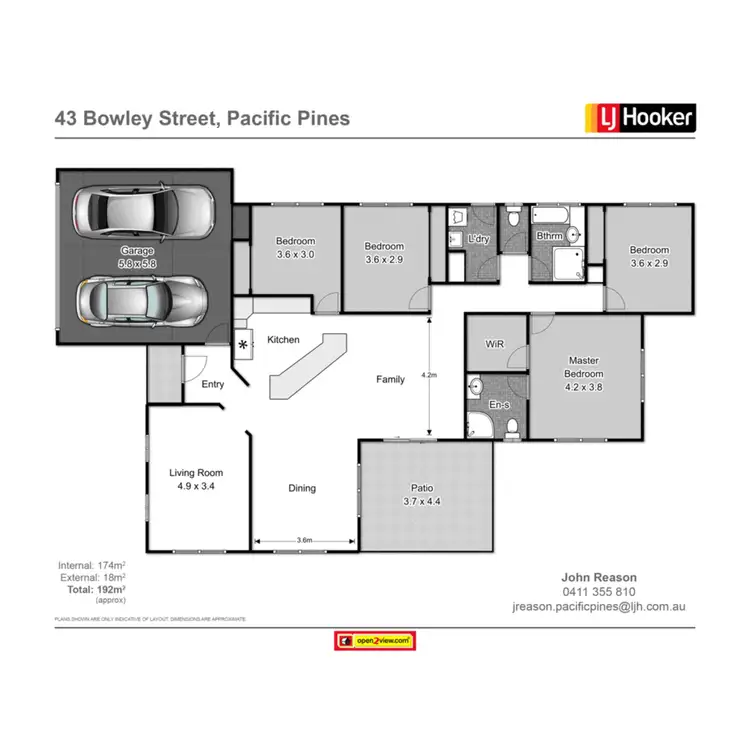 Floorplan of Homely house listing, 43 Bowley Street, Pacific Pines QLD 4211