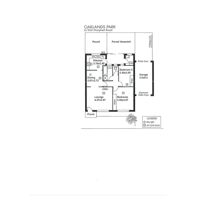 Floorplan of Homely unit listing, 6/365 Morphett Road, Oaklands Park SA 5046