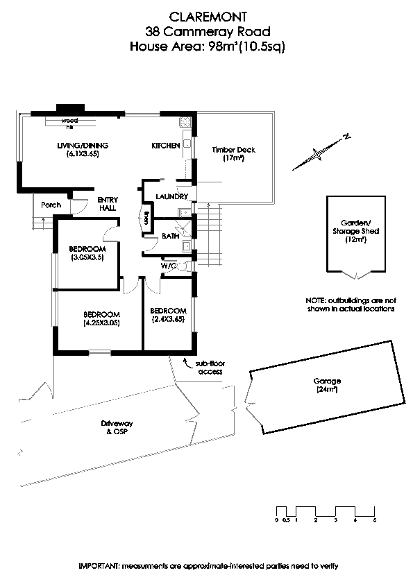 Floorplan of Homely house listing, 38 Cammeray Rd, Claremont TAS 7011