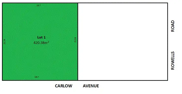 Floorplan of Homely land listing, Lot 1/14 Rowells Road, Lockleys SA 5032
