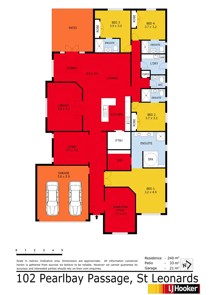 Floorplan of Homely house listing, 102 Pearl Bay Passage, St Leonards VIC 3223