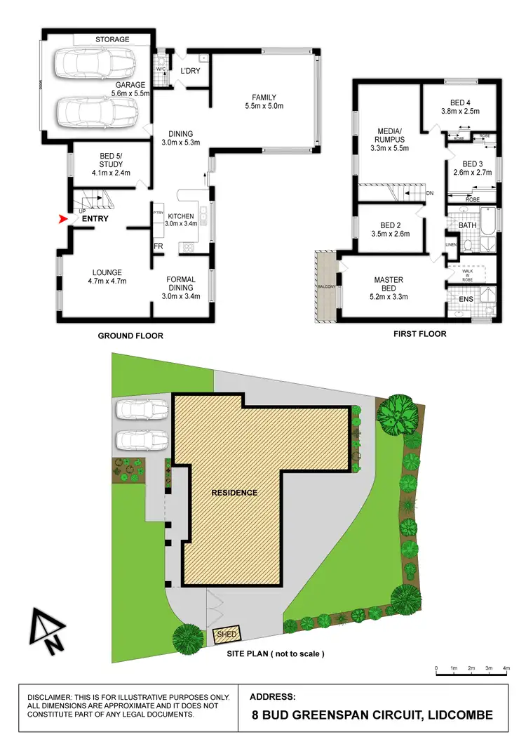 Floorplan of Homely house listing, 8 Bud Greenspan Circuit, Lidcombe NSW 2141