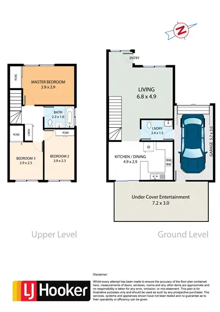 Floorplan of Homely townhouse listing, 3/2 O'Brien Street, Mount Druitt NSW 2770