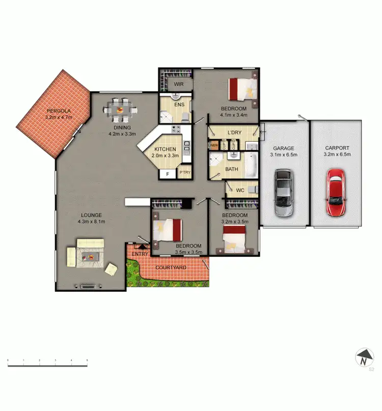 Floorplan of Homely house listing, 2/11 Chaffey Street, Ainslie ACT 2602