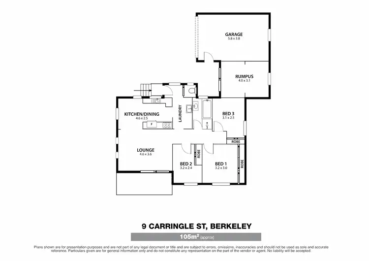 Floorplan of Homely house listing, 9 Carringle Street, Berkeley NSW 2506