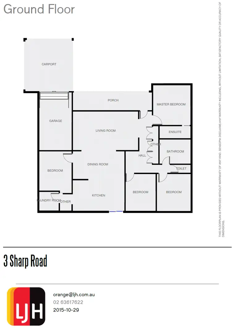 Floorplan of Homely house listing, 3 Sharp Road, Orange NSW 2800