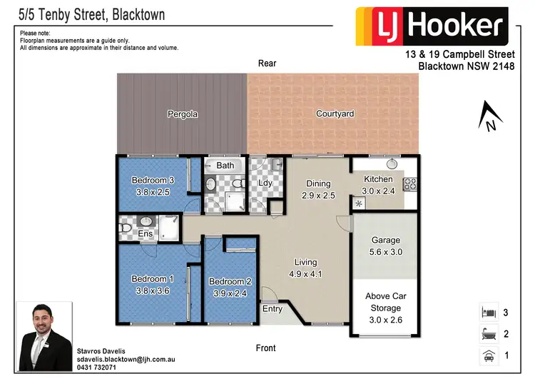 Floorplan of Homely villa listing, 5/5 Tenby Street, Blacktown NSW 2148