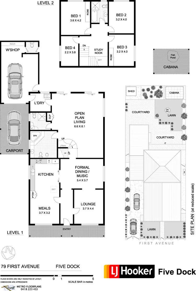 Floorplan of Homely flat listing, 79 First Avenue, Rodd Point NSW 2046