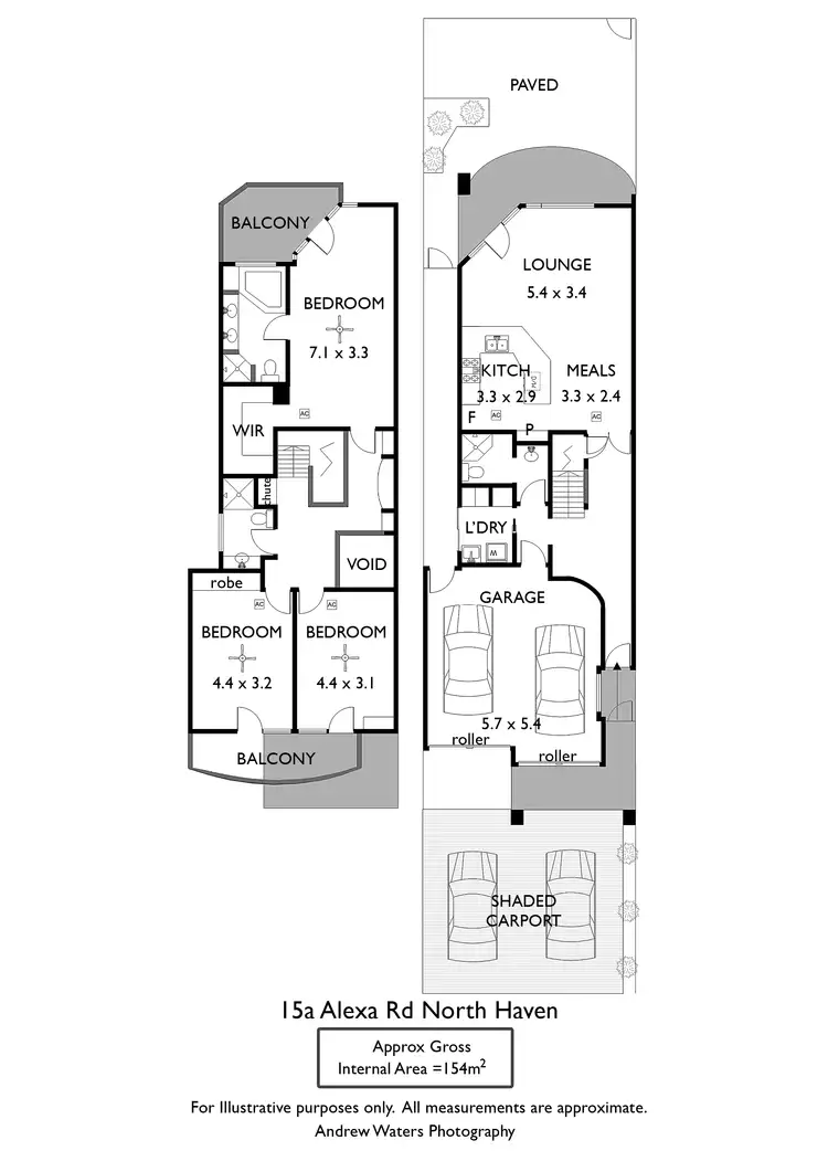 Floorplan of Homely townhouse listing, 15a Alexa Road, North Haven SA 5018