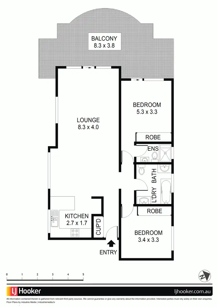Floorplan of Homely unit listing, 3/23 Macarthur Street, Parramatta NSW 2150