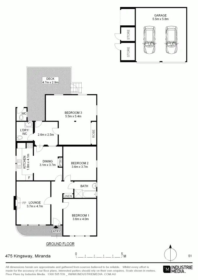 Floorplan of Homely house listing, 475 Kingsway, Miranda NSW 2228