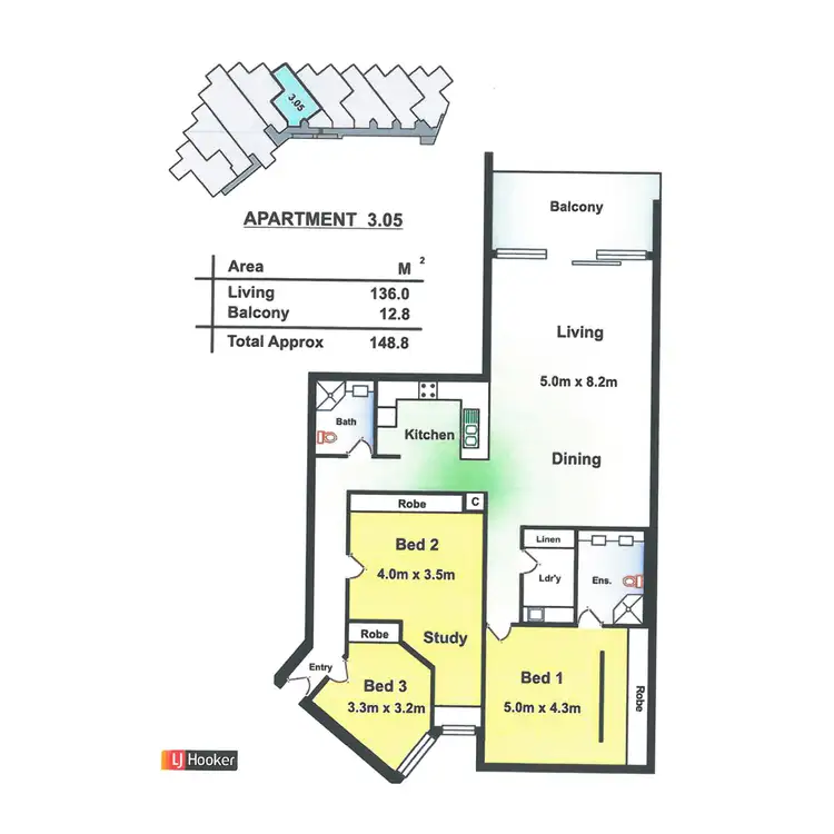 Floorplan of Homely apartment listing, Apartment 305/50 Esplanade, Christies Beach SA 5165