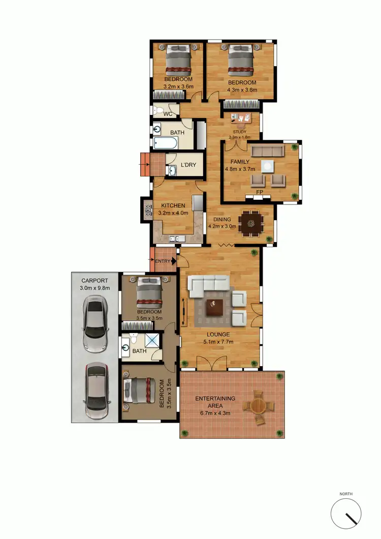 Floorplan of Homely house listing, 87 Captain Cook Crescent, Narrabundah ACT 2604