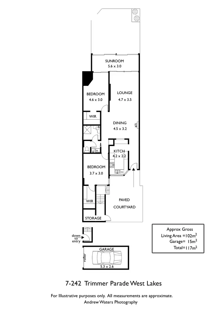 Floorplan of Homely apartment listing, 7 / 242 Trimmer Parade, West Lakes SA 5021