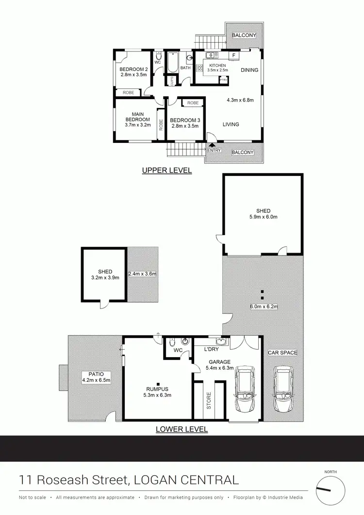 Floorplan of Homely house listing, 11 Roseash St, Logan Central QLD 4114
