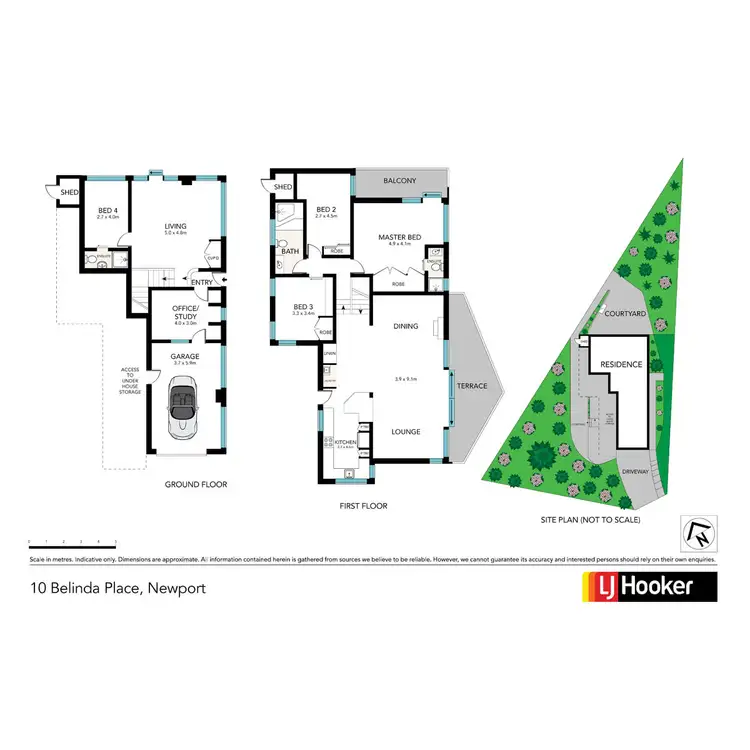 Floorplan of Homely house listing, 10 Belinda Place, Newport NSW 2106