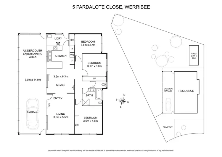 Floorplan of Homely house listing, 5 Pardalote Close, Werribee VIC 3030