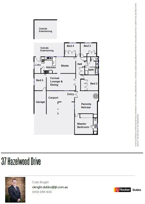 Floorplan of Homely house listing, 37 Hazelwood Drive, Dubbo NSW 2830