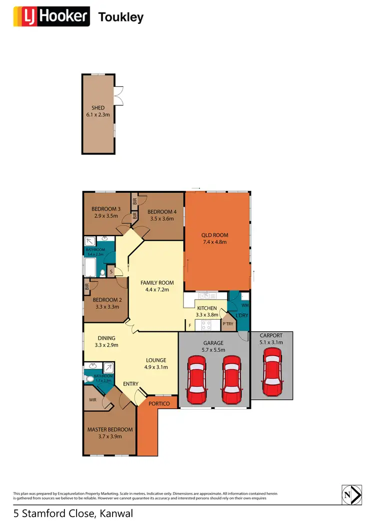 Floorplan of Homely house listing, 5 Stamford Close, Kanwal NSW 2259