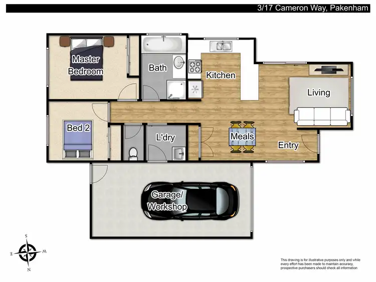 Floorplan of Homely house listing, 2/17 Cameron Way, Pakenham VIC 3810