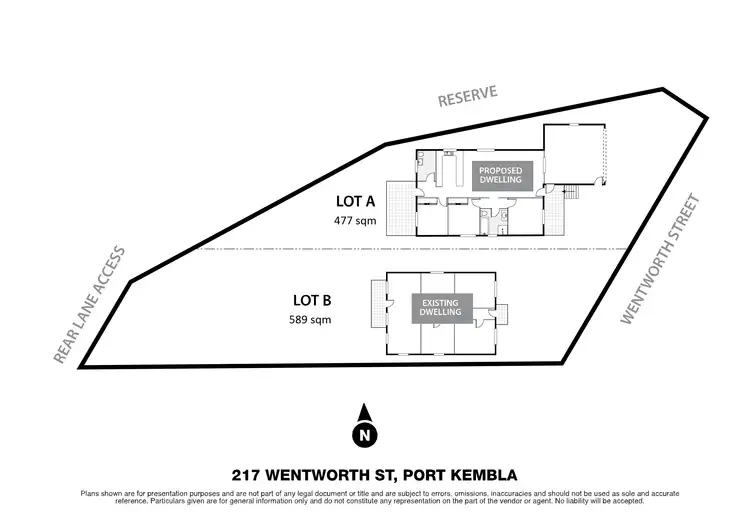 Floorplan of Homely land listing, 217 Wentworth Street, Port Kembla NSW 2505