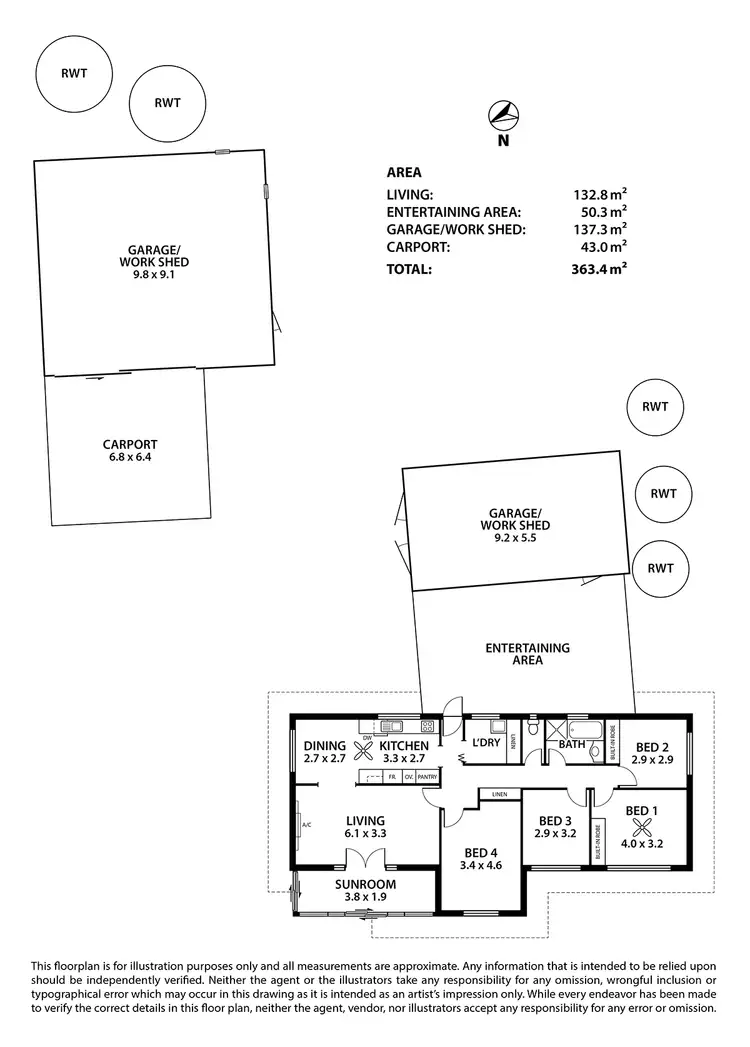 Floorplan of Homely house listing, 12-14 Ambleside Road, Hahndorf SA 5245