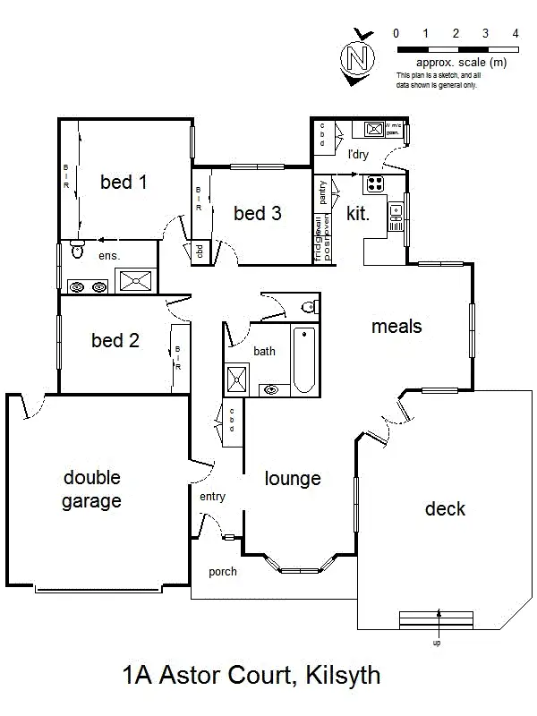Floorplan of Homely townhouse listing, 1A Astor Court, Kilsyth VIC 3137