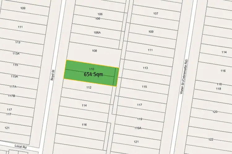 Floorplan of Homely house listing, 110 Boyd Street, Cabramatta West NSW 2166