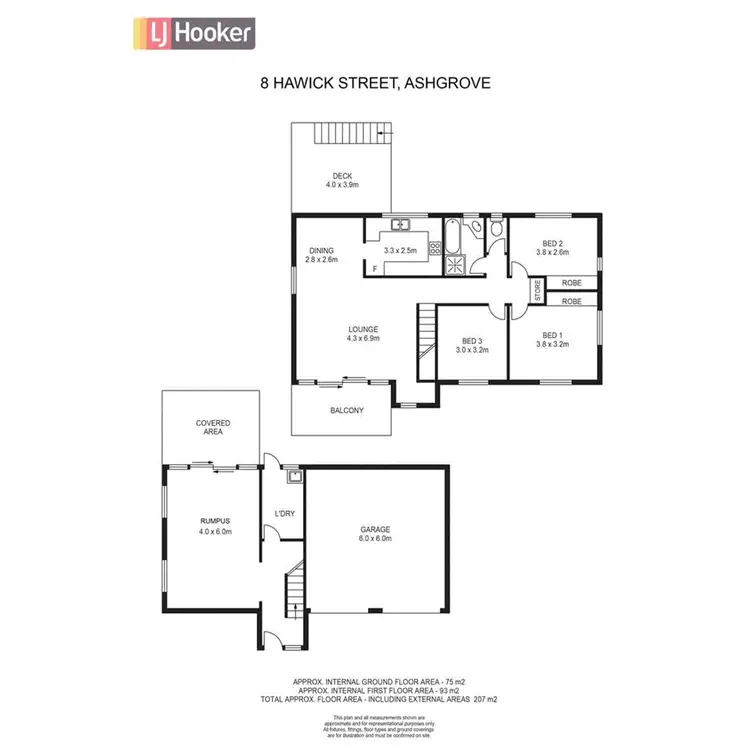 Floorplan of Homely house listing, 8 Hawick Street, Ashgrove QLD 4060