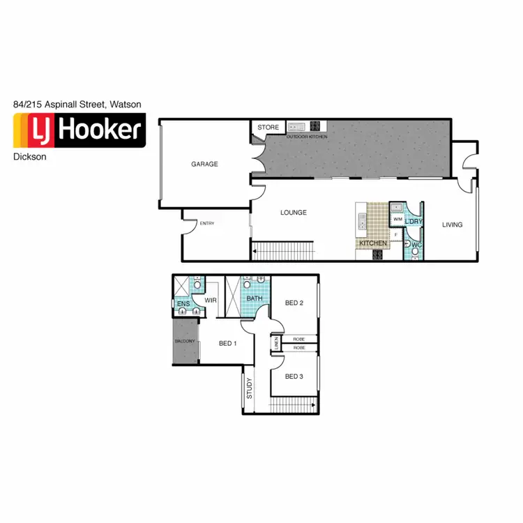 Floorplan of Homely house listing, 84/215 Aspinall Street, Watson ACT 2602