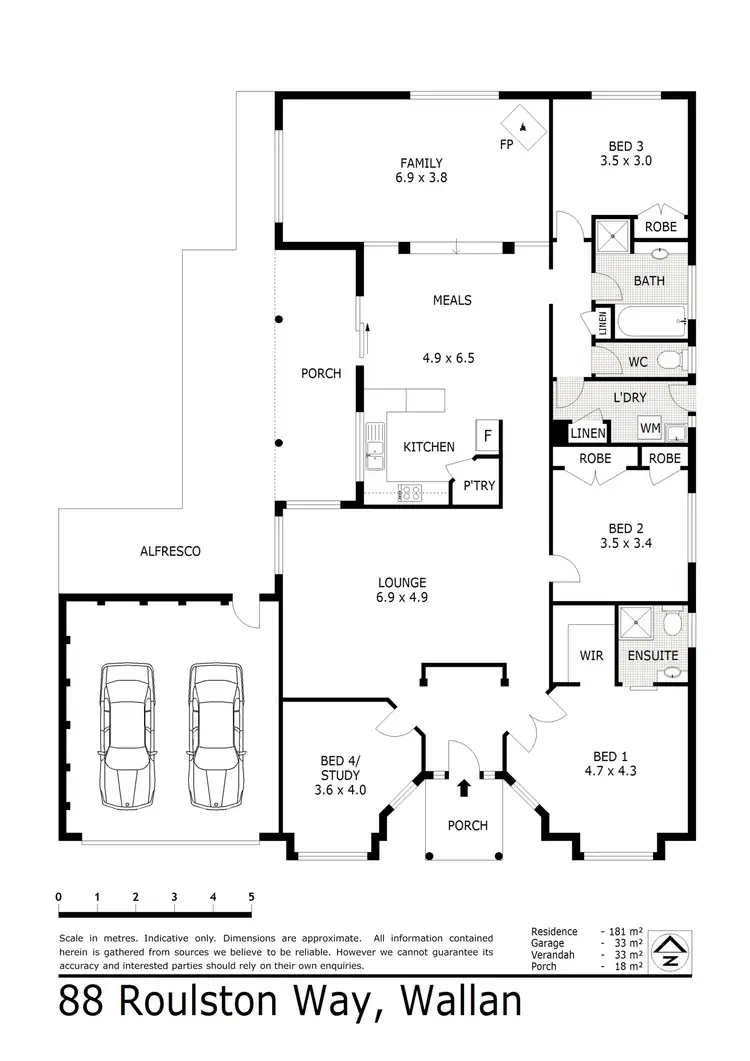 Floorplan of Homely house listing, 88 Roulston Way, Wallan VIC 3756