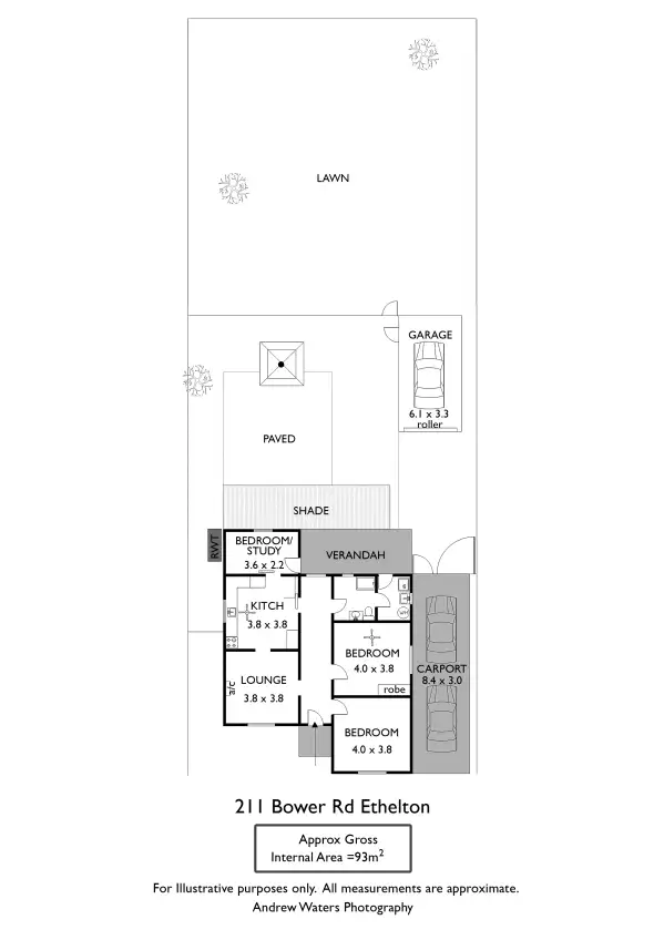 Floorplan of Homely house listing, 211 Bower Road, Ethelton SA 5015